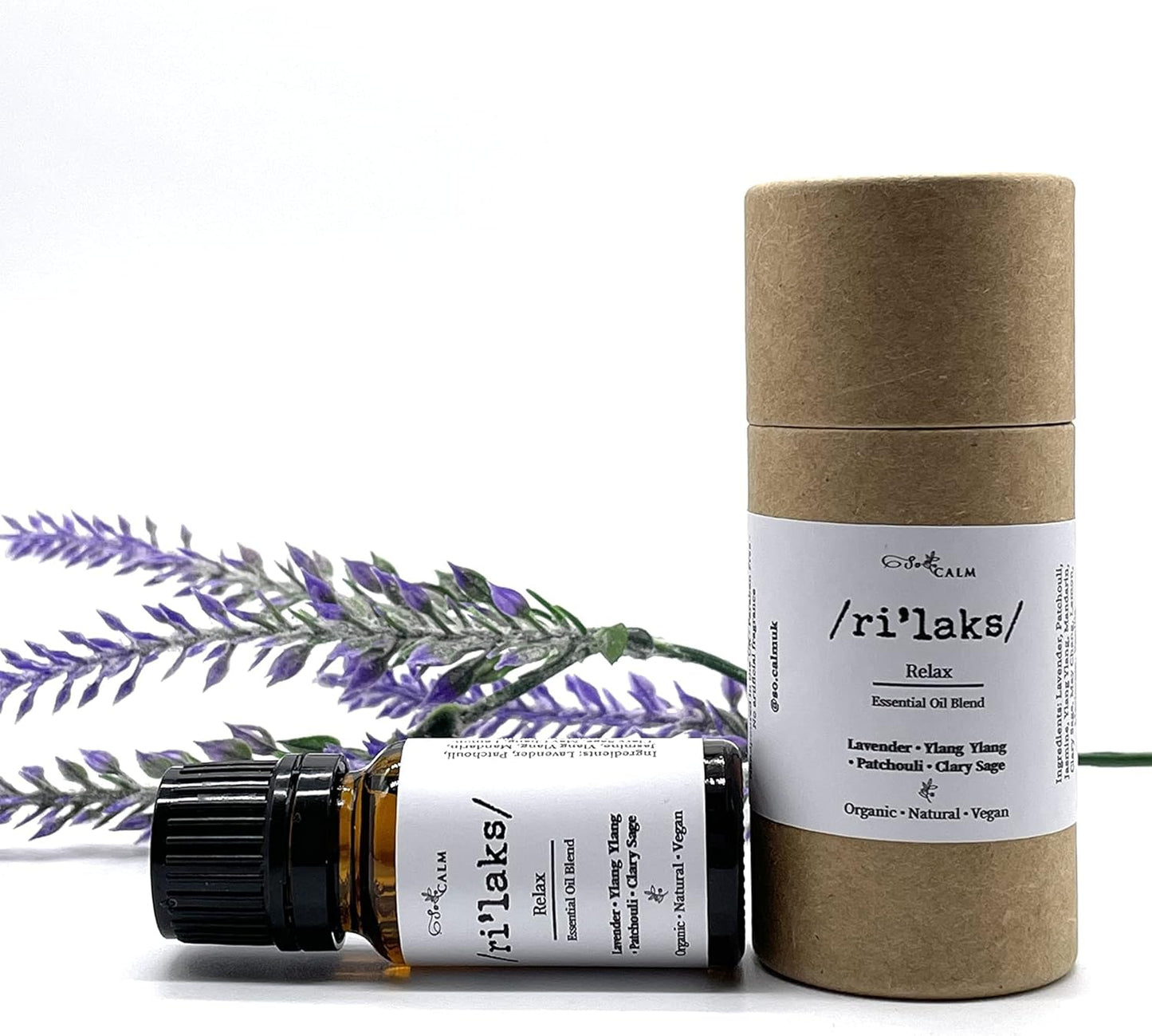 Relax Essential Oil Blend for Stress Relief Relaxation Sleep Lavender & Ylangylang Aromatherapy Oil 100% Pure Natural Oils for Diffuser 10Ml