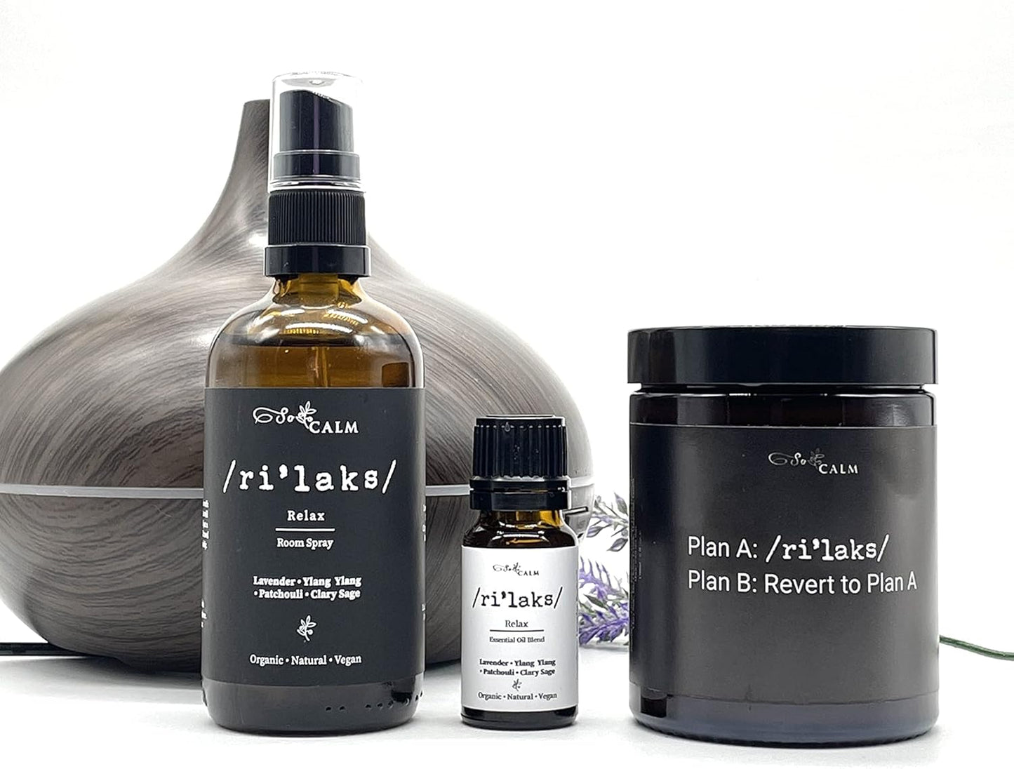Relax Essential Oil Blend for Stress Relief Relaxation Sleep Lavender & Ylangylang Aromatherapy Oil 100% Pure Natural Oils for Diffuser 10Ml