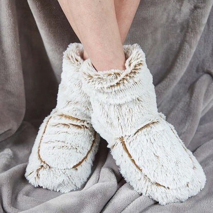 Fully Heatable Wellness Slipper Boot in Beige