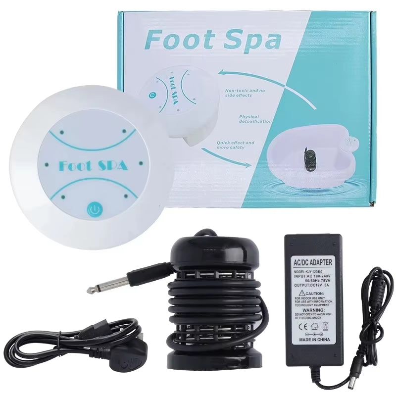 Electric Foot Detox Hydrotherapy Machine Ion Cleaning Foot Bath Massage Vibrat Care Array Relieve Stress Muscle Healthy Massager