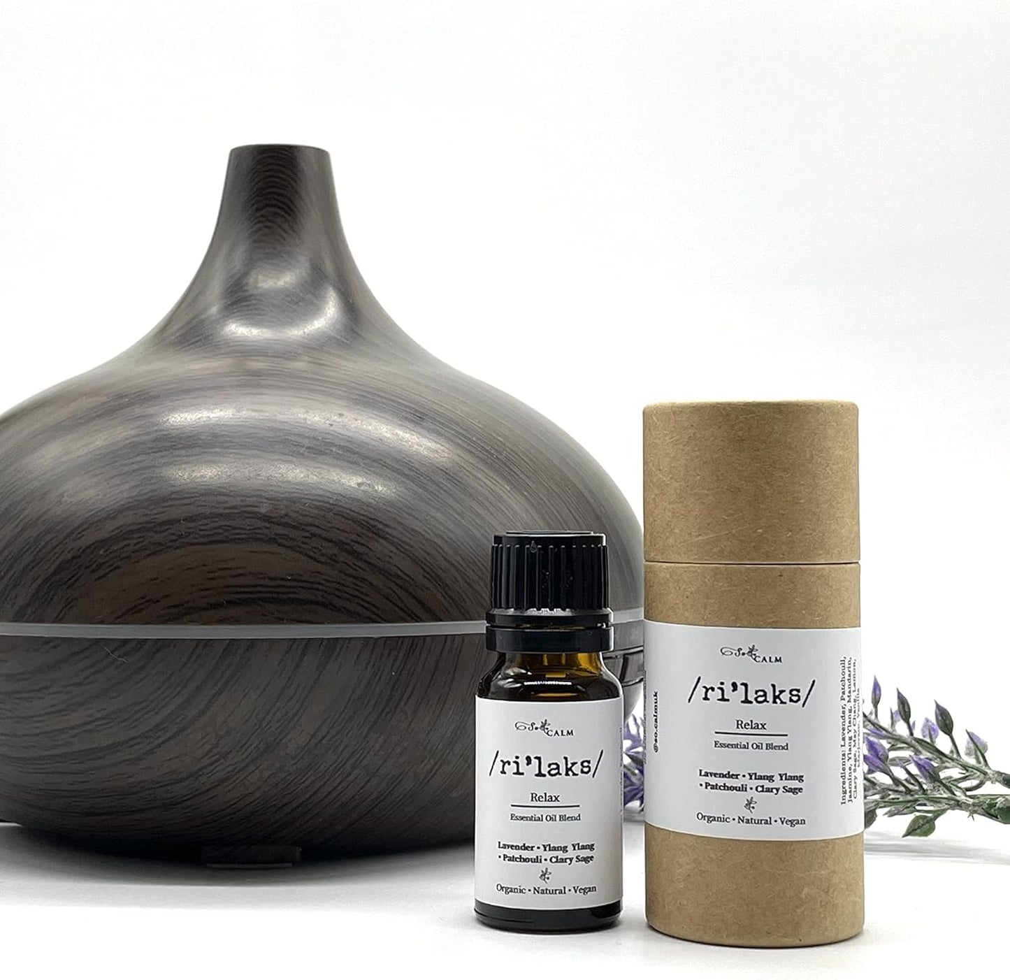Relax Essential Oil Blend for Stress Relief Relaxation Sleep Lavender & Ylangylang Aromatherapy Oil 100% Pure Natural Oils for Diffuser 10Ml