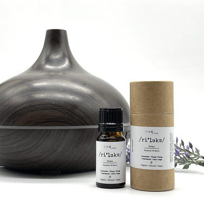 Relax Essential Oil Blend for Stress Relief Relaxation Sleep Lavender & Ylangylang Aromatherapy Oil 100% Pure Natural Oils for Diffuser 10Ml