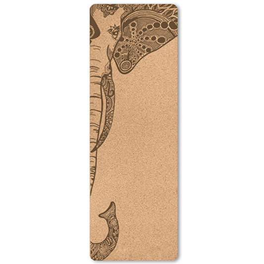 Portable Cork Yoga Non-Slip Exercise Mat Composite Environmentally Friendly TPE